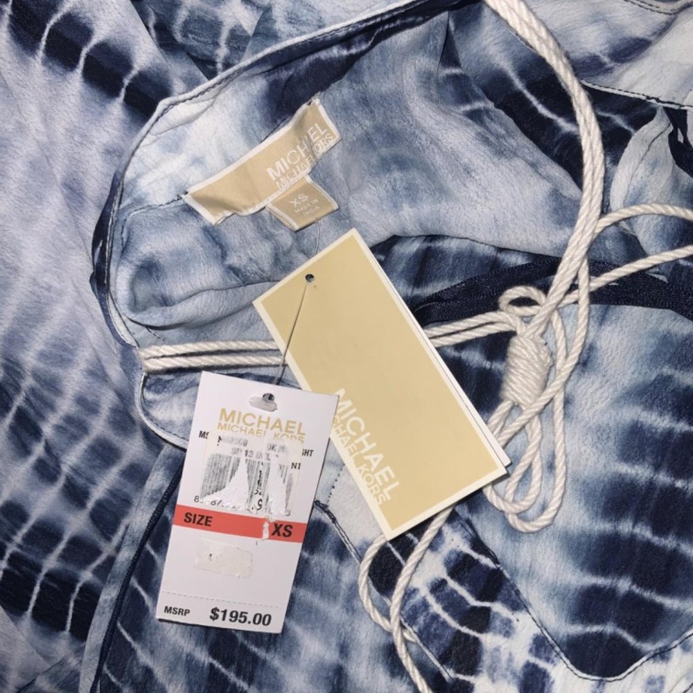 NWT MICHAEL Micheal Kors Tiedye Dress - Picture 6 of 6